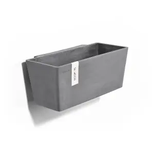 Manhattan Smooth Finish Wall Plant Pot Grey