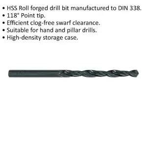 High-Quality 5 Pack 10mm HSS Drill Bits for Hand and Pillar Drills