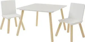 Liberty House Kids Table And Chair Set - Wood White