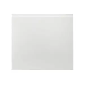 GoodHome Garcinia Integrated handle Gloss white Appliance Cabinet door (W)600mm (H)543mm (T)19mm