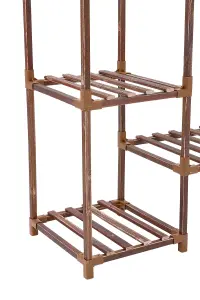 Garden Brown Multi-tier Wooden Plant Stand