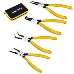 BLOSTM Circlip Pliers Set 4Pcs 7"