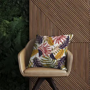 Hawaiian Style Jungle Leaves Outdoor Cushion 45cm x 45cm