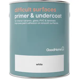 GoodHome Difficult Surfaces White Primer & undercoat, 2.5L