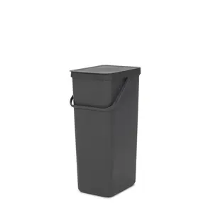 Brabantia Sort and Go 40 Litre Rubbish Bin Grey