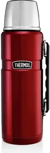 Thermos Stainless King Red Flask - 1.2L