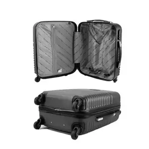 Strong Hard Shell ABS Constructed Hand Cabin Small (360) 4 Wheel Dark Grey Suitcase