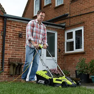 Ryobi 1300W Mains Corded 33cm Lawn Mower RLM13E33S - CORDED 240V ELECTRIC