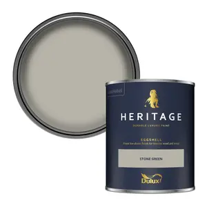 Dulux Trade Heritage Stone Green Eggshell Wall paint, 750ml