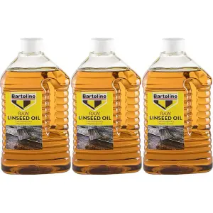 Bartoline Raw Linseed Oil 2 Litre                  26445360 (Pack of 3)