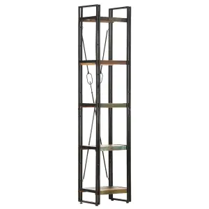 Berkfield 5-Tier Bookcase 40x30x180 cm Solid Reclaimed Wood