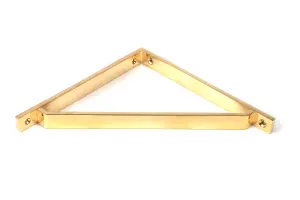 Polished Brass Barton Shelf Bracket (200mm x 200mm)