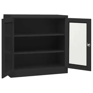 Berkfield Office Cabinet Anthracite 90x40x90 cm Steel