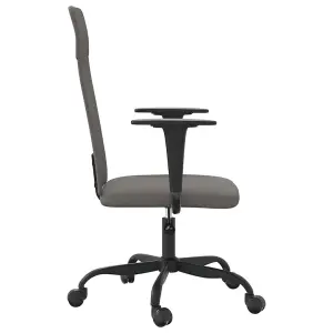 Berkfield Office Chair Dark Grey Fabric