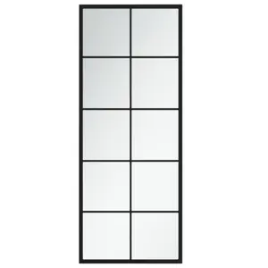 Mikayia Wall Mirror Black 100cm H x 40cm W