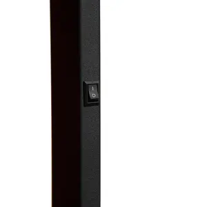 Lucide Mizuko Modern Floor Reading Lamp 13cm - 1xE14 - Black