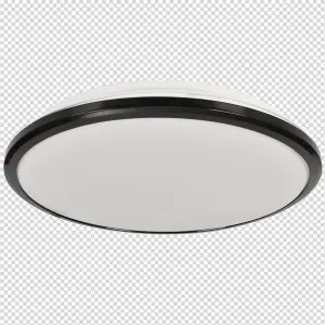 Milagro Terma LED Black Ceiling Lamp 28W(150W) Stylish And Robust IP44 Great For Bedroom Kitchen Outdoor