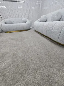 Cloud Boucle Sofa Grey 3 & 2 SEATER