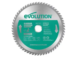 Evolution Aluminium Cutting Mitre Saw Blade 210 x 25.4mm x 60T