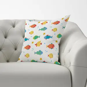 Swimming Fish Cushions 60cm x 60cm