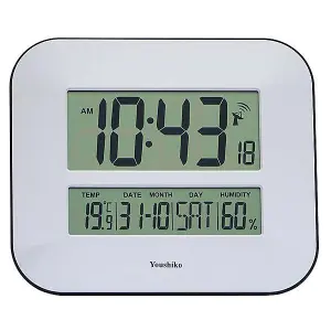 Jumbo LCD Radio Controlled Wall Clock   YC8010