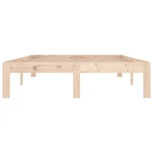 Berkfield Bed Frame Solid Wood 120x190 cm Small Double