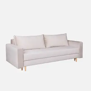 Silla 3 Seater Sofa Bed - Beige (Paros2)