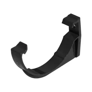 FloPlast Half Round 75mm Gutter Fascia Bracket Black