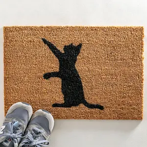 Cat On Two Legs Doormat - Regular 60x40cm