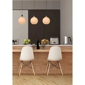 Lucide Julius Modern Bar Pendant Light - 3xE27 - Opal