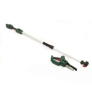 Webb Eco 20V 15cm Cordless Pruning Saw & 100-215cm Extension Pole - up to 40min runtime, 4.9m/s chain speed w/ Battery & Charger