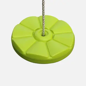 sweeek. Blow moulded plastic swing disc for 2-2.2m frame Joran Green 30x30x222 cm