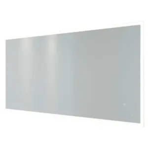 RAK Cupid 1200x600mm Silvery White Square with Touch Sensor Illuminated Mirror IP44