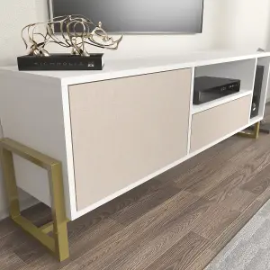 Decorotika - Utopia TV Stand TV Unit TV Cabinet with Shelves and One Cabinet