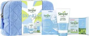 Simple Skin Kind Hydrating Beauty Bag Gift Set With A Machine-Washable Bag Skin Care Gifts For Her 3 Piece