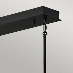 Luminosa Hinkley Styx Integrated LED Bar Pendant Ceiling Light Black & Golded Gold, 3000K