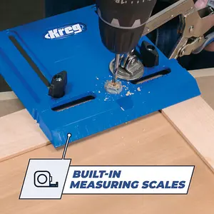 Kreg Cabinet Hardware Jig - Adjustable edge guide for easy positioning