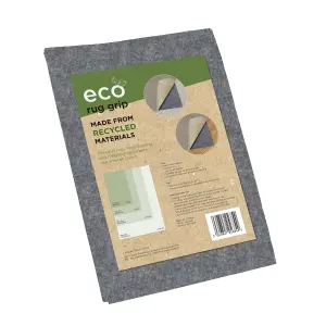 Eco Rug Grip Medium Grey Recycled fibres Rug underlay, (L) 150cm x (W) 90cm