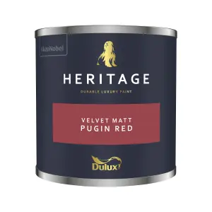 Dulux Heritage Velvet Matt - 125ml Tester Pot - Pugin Red