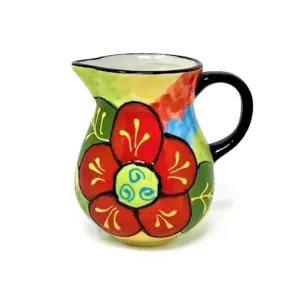 Classic Spanish Hand Painted Pattern Home Decor Mini Pourer Jug (H) 9cm Floral