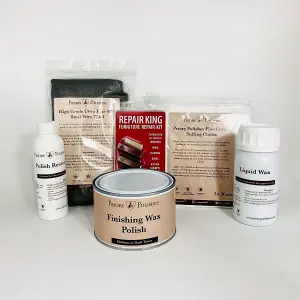 Priory Polishes Antique Furniture Polishing Restoration Kit, Medium to Dark Woods