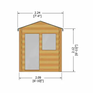 Avesbury 19 mm Log Cabin 10 x 10 Feet