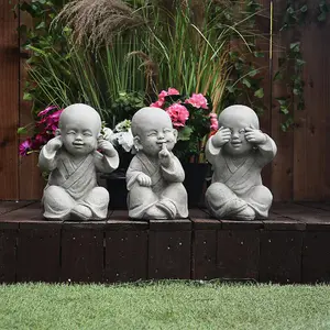 Oriental Garden Set of 3 wise Monks