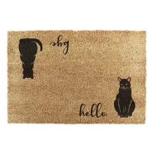 Hello Bye Cats Doormat (90 x 60cm)