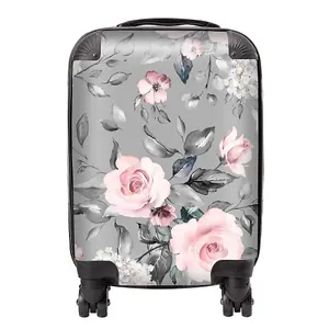 Dusty Pink Roses Suitcase - Mini Cabin