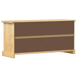 Shoe Cabinet Corona 99x32x47 cm Solid Wood Pine