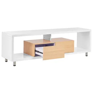 Beliani Modern TV Stand White KNOX