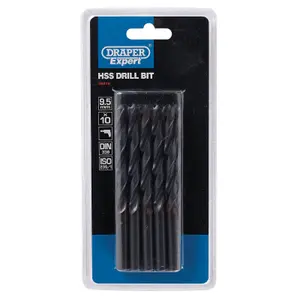 Draper HSS Drill Bit, 9.5mm (Pack of 10) 38816