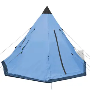 4 Person Tent Blue