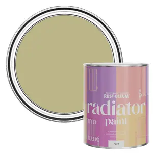 Rust-Oleum Sage Green Matt Radiator Paint 750ml